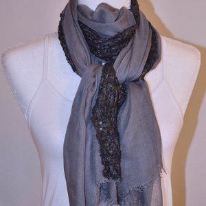 8/$20 Gray/Black Sparkle Scarf